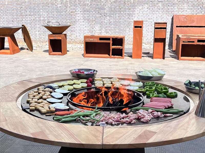Corten Barbecue Grill For Outdoor Fun Mexico